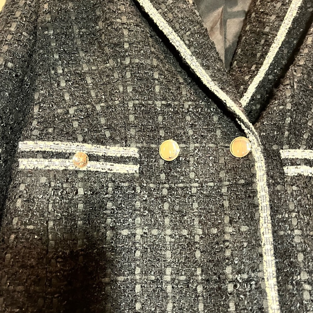 Ann Taylor Black Tweed Blazer - Picture 6 of 8